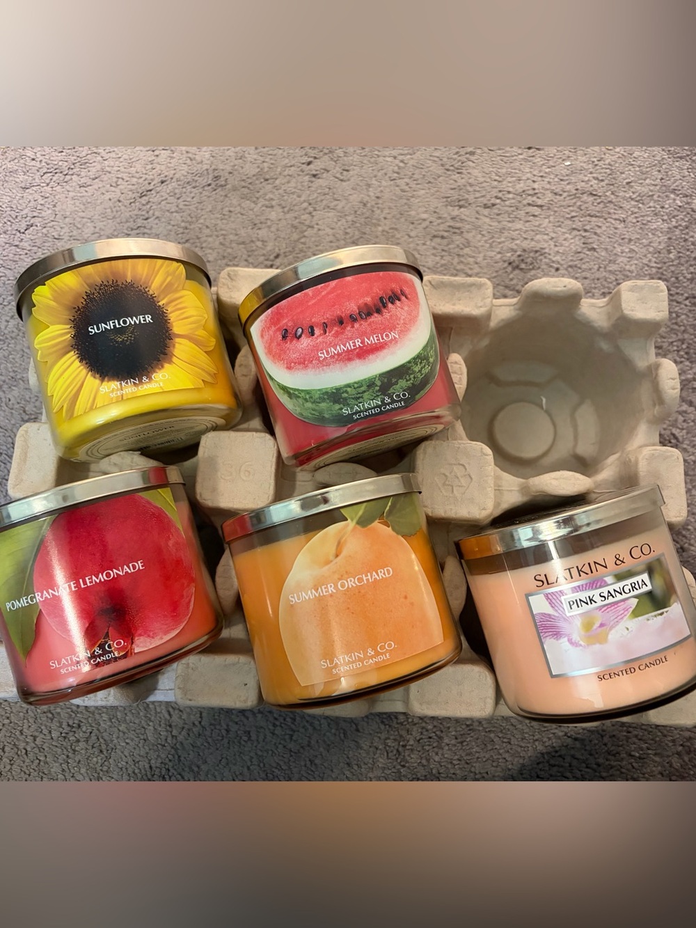 Slatkin & Co. 3-wick candles